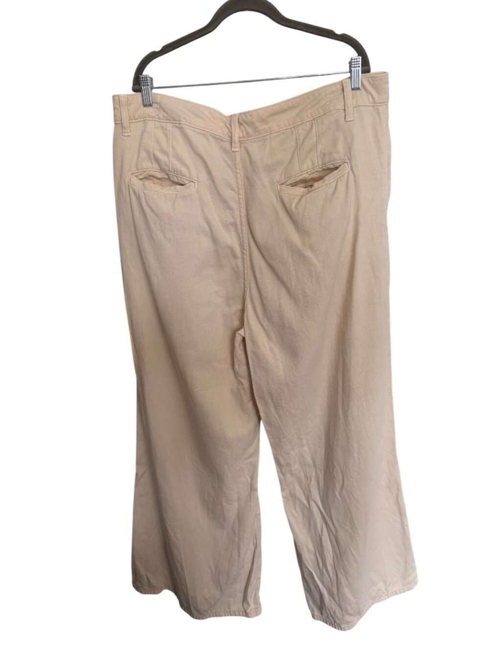 Banana Republic Ultra High-Rise Wide Leg Pants Beige Size 34/18 Casual - Picture 3 of 9